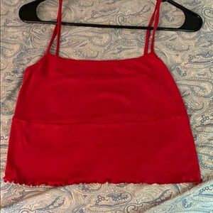 Brandy Melville crop top red